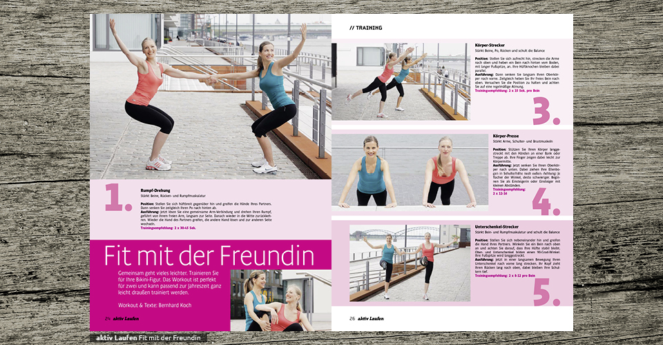aktiv Laufen - Fit mit der Freundin