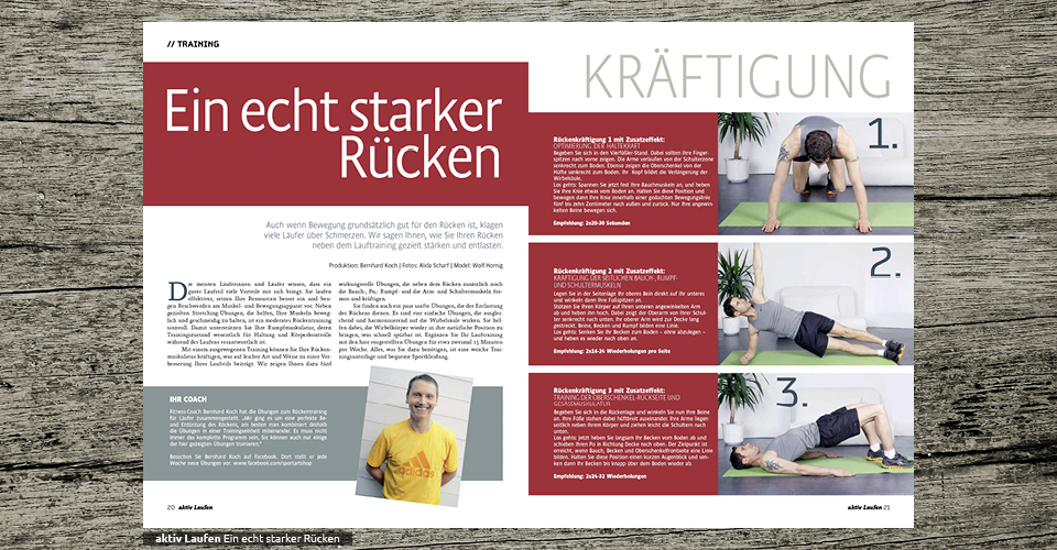 aktiv Laufen - Ein echt starker Rücken